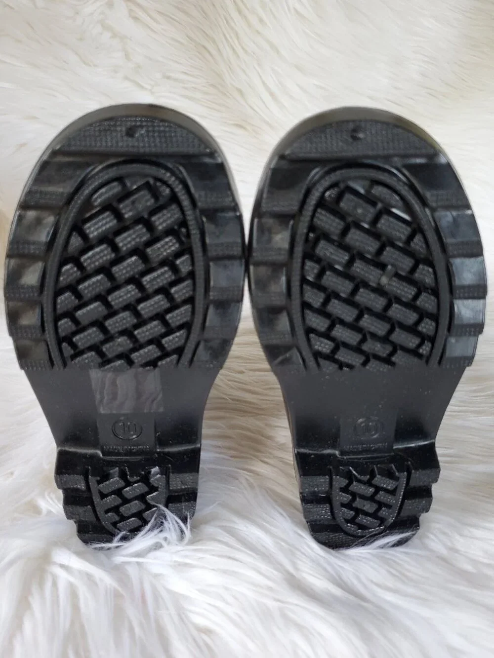 Dream Paris Kid's Black Outer Space Waterproof Rain Boots SZ 10